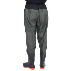 Waist Waders με μπότες σκούρο πράσινο μέγεθος 41