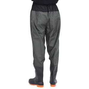 Waist Waders με μπότες σκούρο πράσινο μέγεθος 44