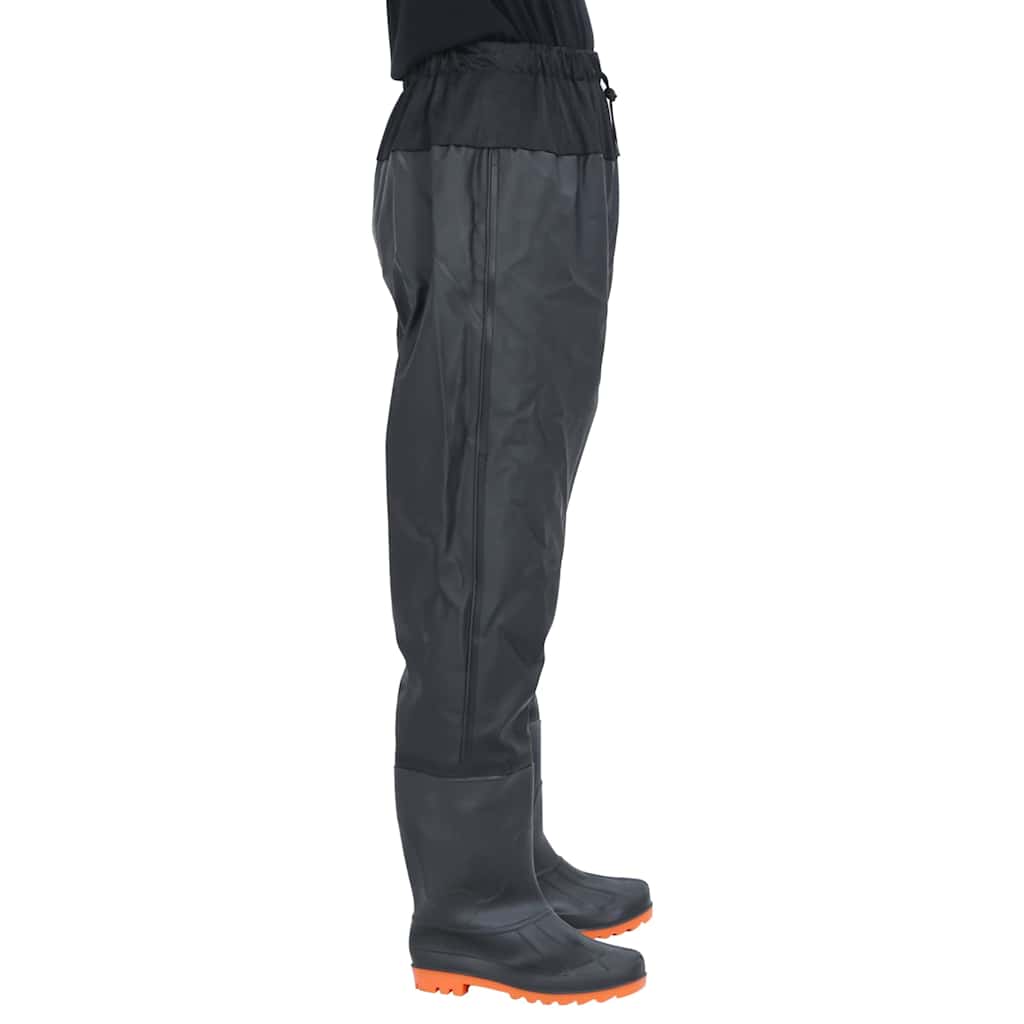 Waist Waders με μπότες Μαύρο μέγεθος 43