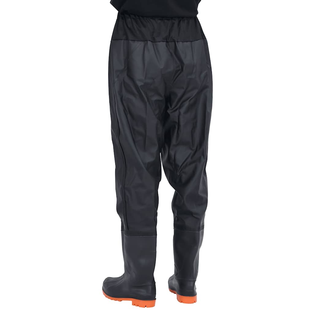 Waist Waders με μπότες Μαύρο μέγεθος 44