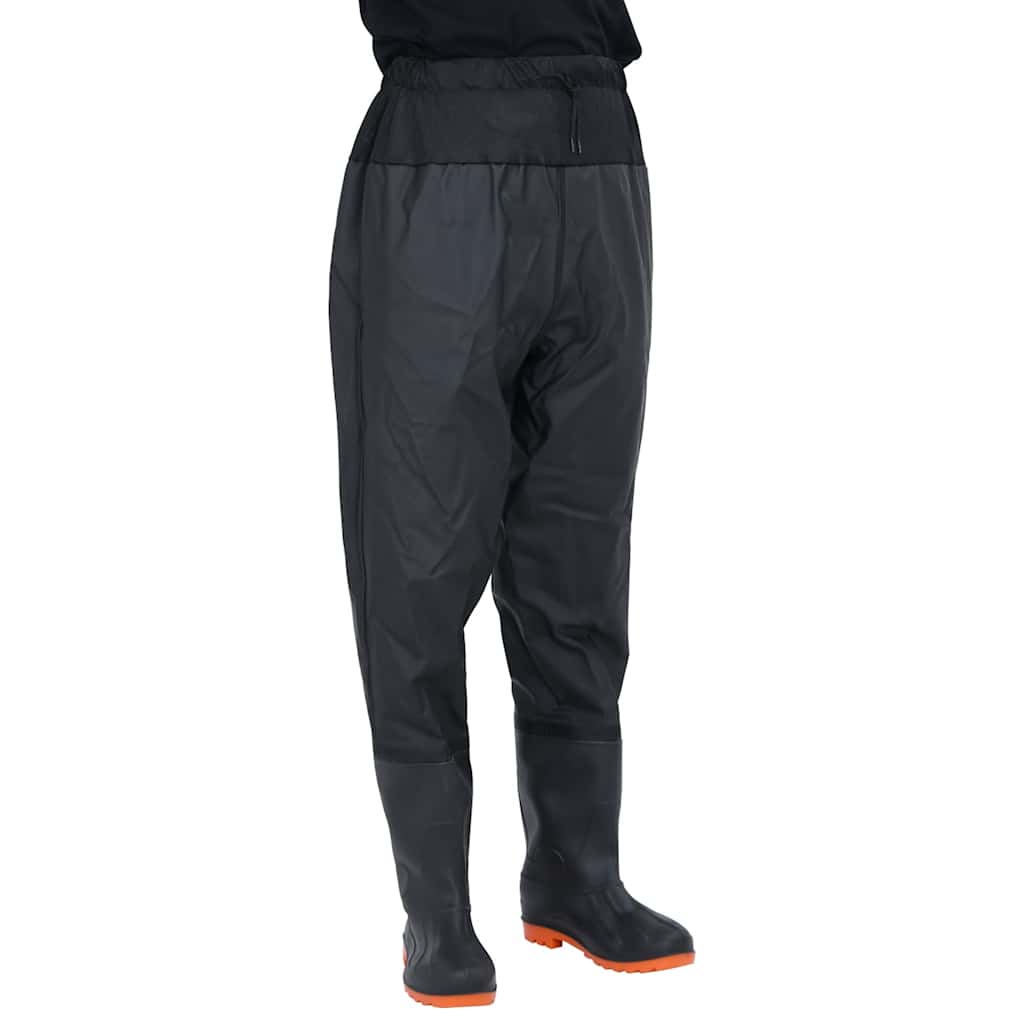 Waist Waders με μπότες Μαύρο μέγεθος 45