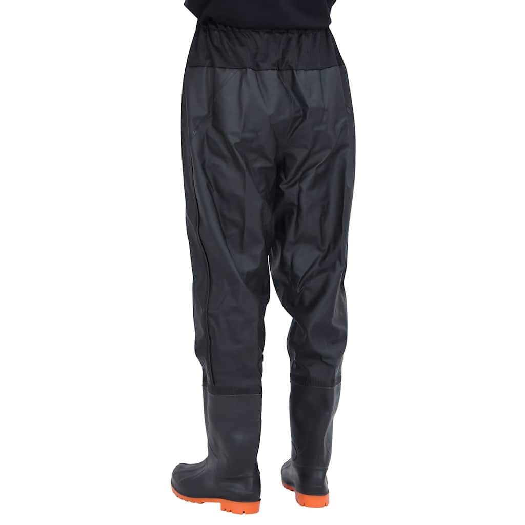 Waist Waders με μπότες Μαύρο μέγεθος 45