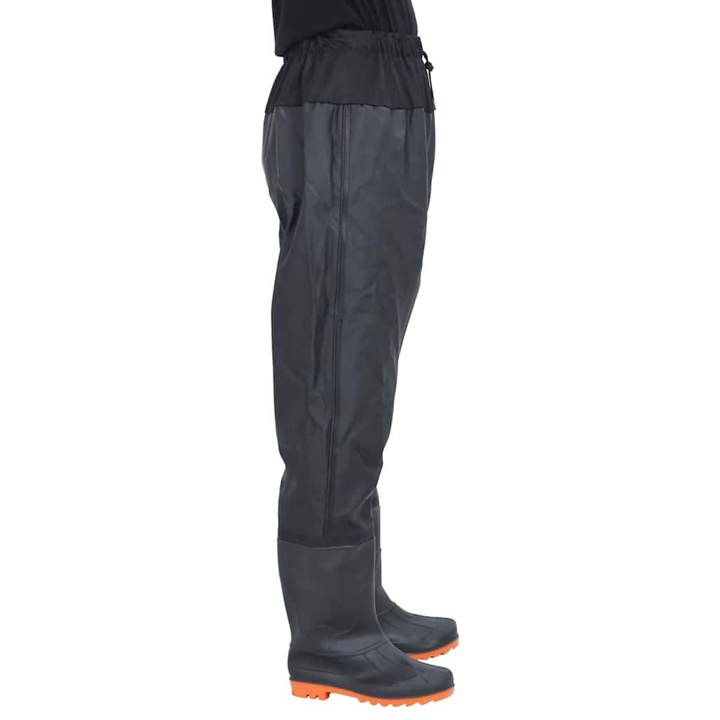 Waist Waders με μπότες Μαύρο μέγεθος 46 - Pakobazaar