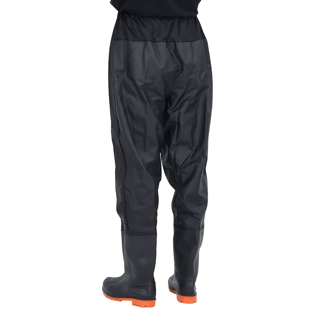 Waist Waders με μπότες Μαύρο μέγεθος 46 - Pakobazaar