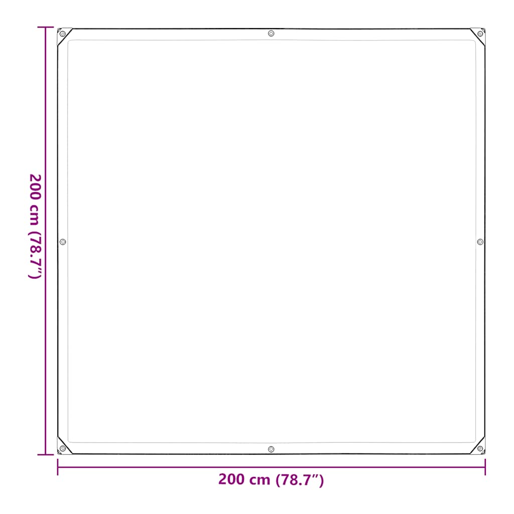 Διαφανής Μουσαμάς με Οπές 2x2 μ. από Πολυαιθυλένιο - Pakobazaar