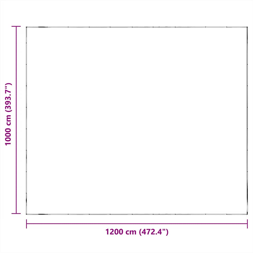 Σαφής μουσαμάς με οπές 10x12 m Πολυαιθυλένιο