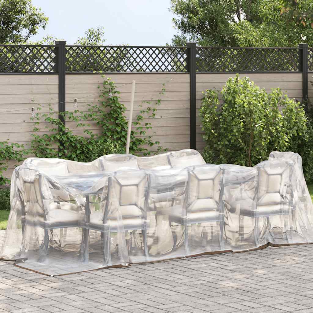 Σαφής μουσαμάς με οπές 2x6 m πολυαιθυλένιο - Pakobazaar