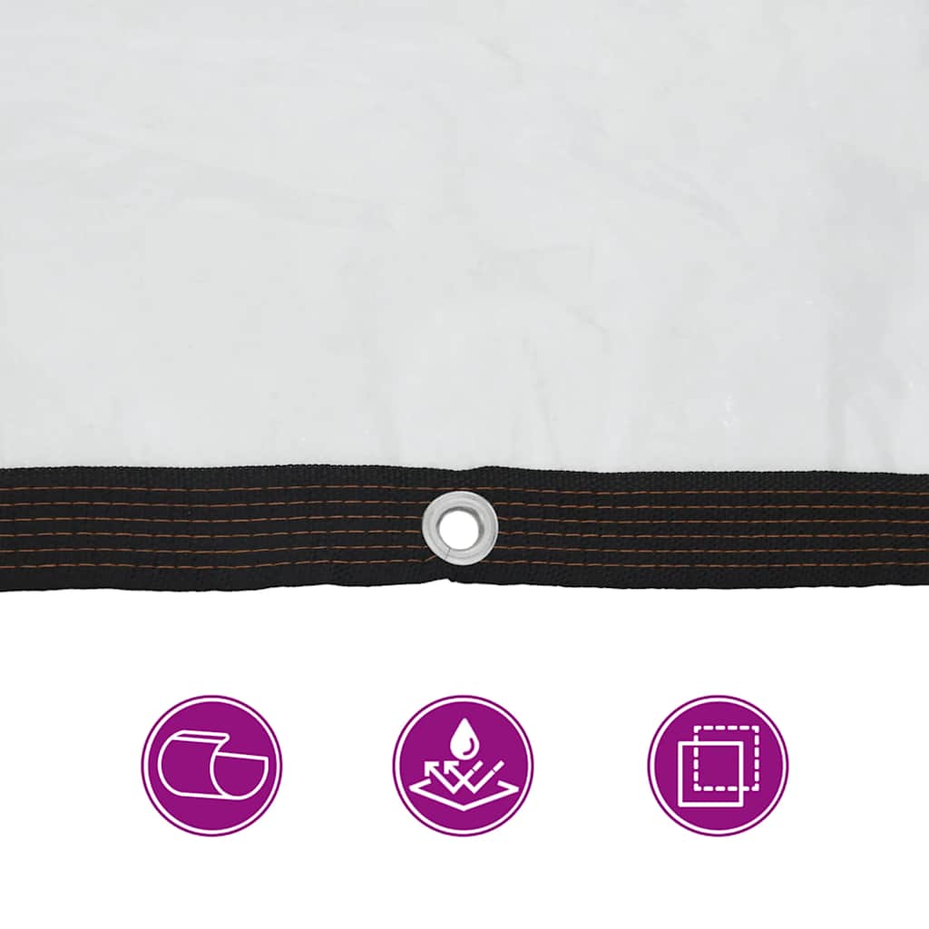 Σαφής μουσαμάς με οπές 5x12 m Πολυαιθυλένιο - Pakobazaar