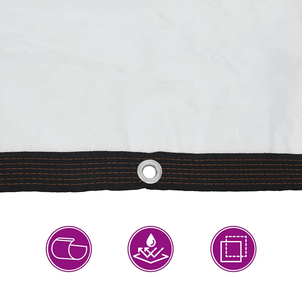 Σαφής μουσαμάς με οπές 6x6 m πολυαιθυλένιο