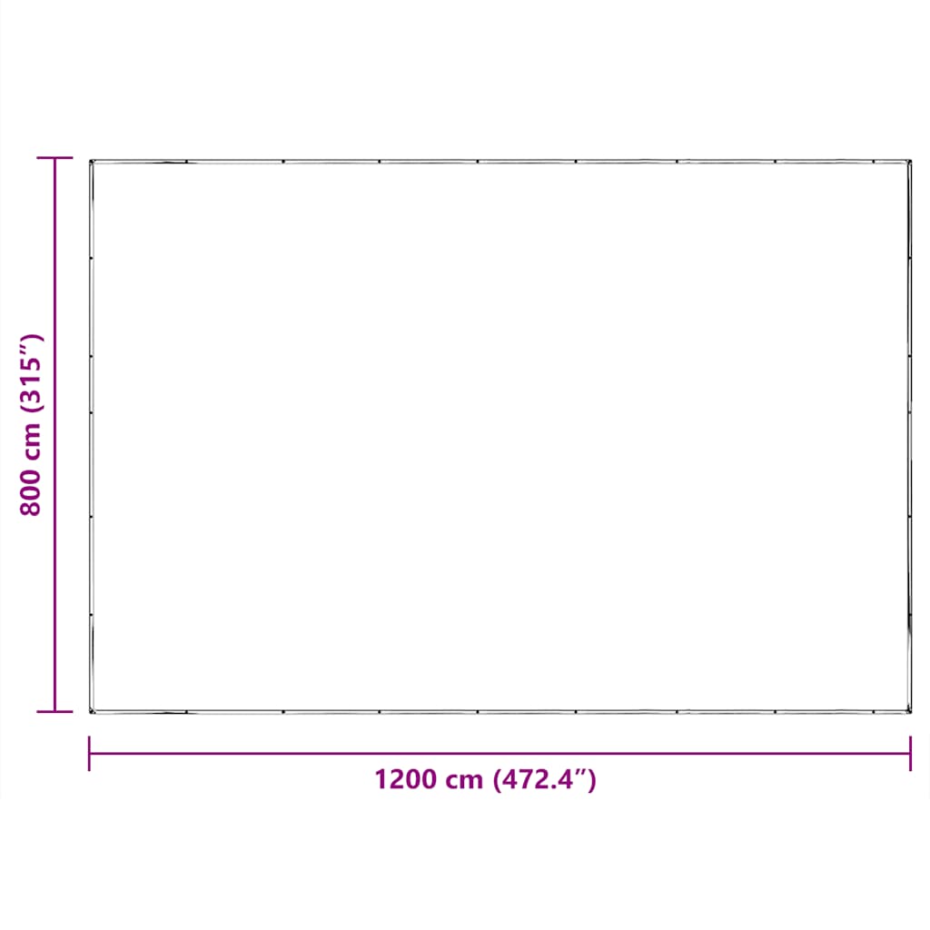 Σαφής μουσαμάς με οπές 8x12 m πολυαιθυλένιο - Pakobazaar