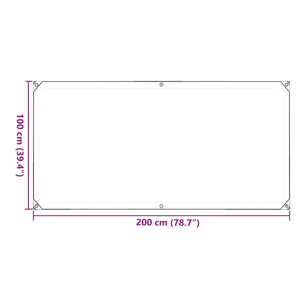 Σαφής μουσαμάς με οπές 1x2 m PVC - Pakobazaar