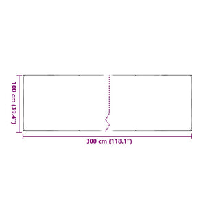 Σαφής μουσαμάς με οπές 1x3 m PVC