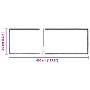Σαφής μουσαμάς με οπές 1x4 m PVC