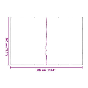 Σαφής μουσαμάς με οπές 2x3 m PVC
