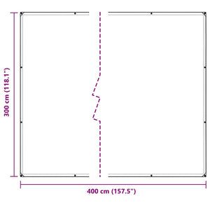 Διαφανής Μουσαμάς με Οπές 3x4 μ. από PVC