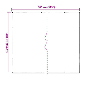 σαφής μουσαμάς με τις οπές 4x8 m PVC - Pakobazaar