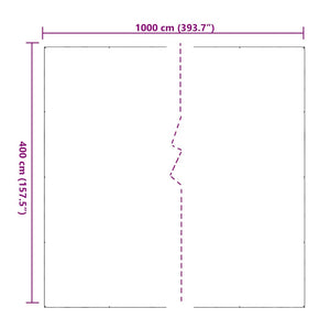 Σαφής μουσαμάς με οπές 4x10 m PVC - Pakobazaar
