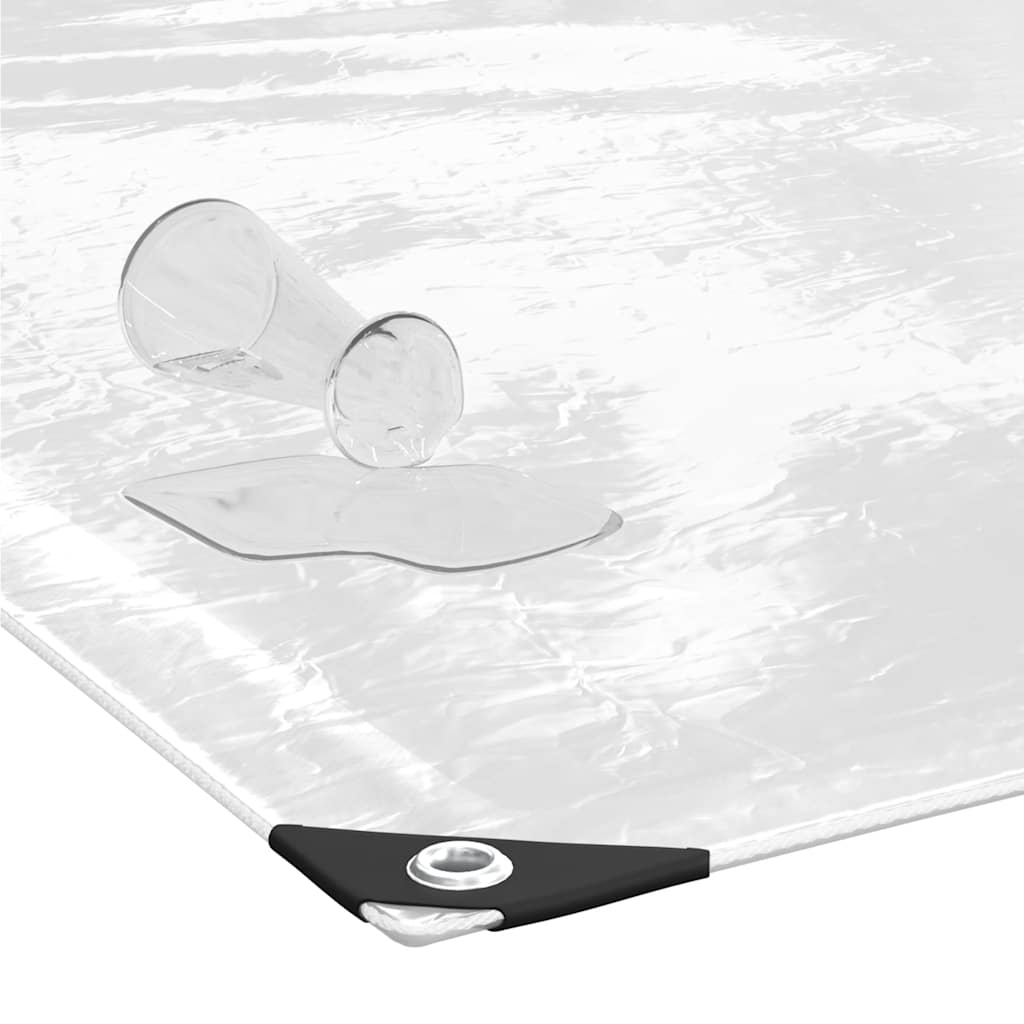 Σαφής μουσαμάς με οπές 4x12 m PVC