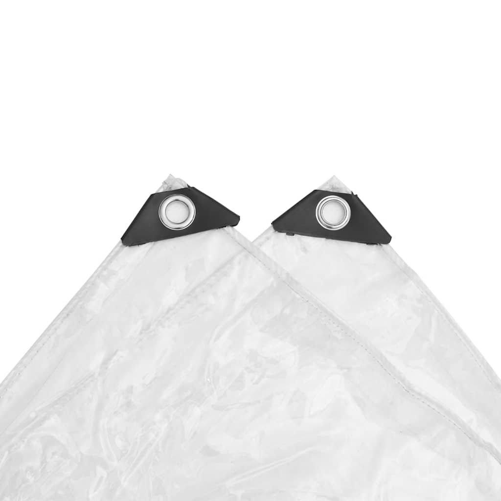 Σαφής μουσαμάς με οπές 4x12 m PVC