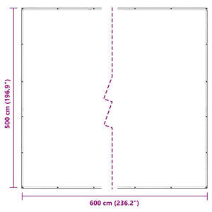 Σαφής μουσαμάς με οπές 5x6 m PVC - Pakobazaar