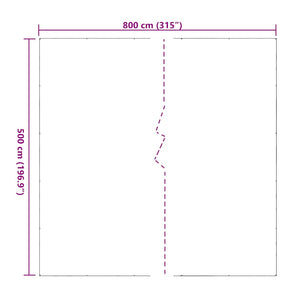 σαφής μουσαμάς με τις οπές 5x8 m PVC