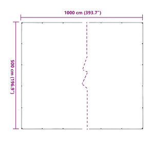 Σαφής μουσαμάς με οπές 5x10 m PVC
