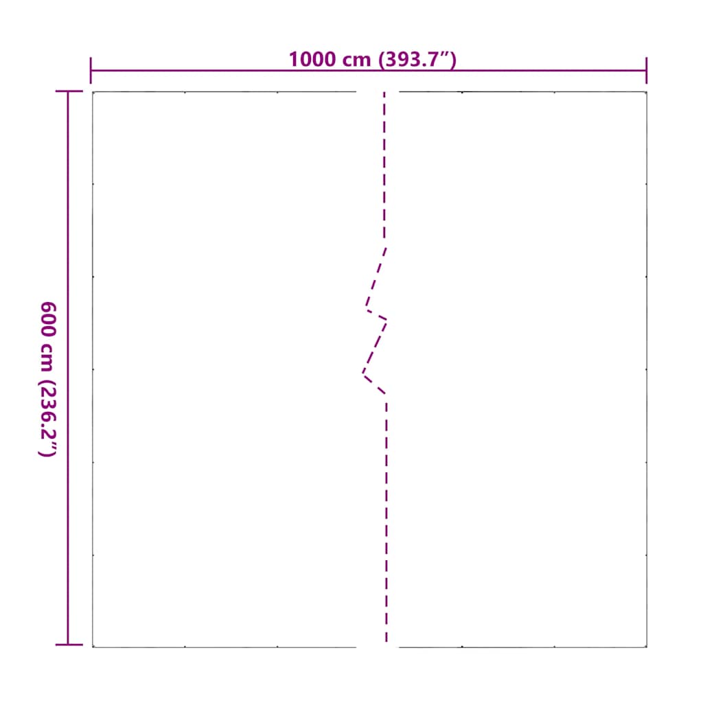 Σαφής μουσαμάς με οπές 6x10 m PVC - Pakobazaar
