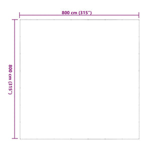 σαφής μουσαμάς με τις οπές 8x8 m PVC