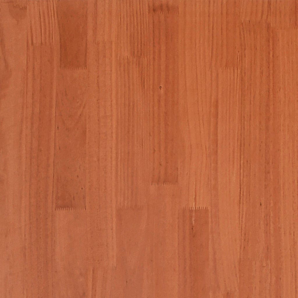 Σκελετός Κρεβατιού Χωρίς Στρώμα Καφέ 140x200 Μασίφ Ξύλο Πεύκου