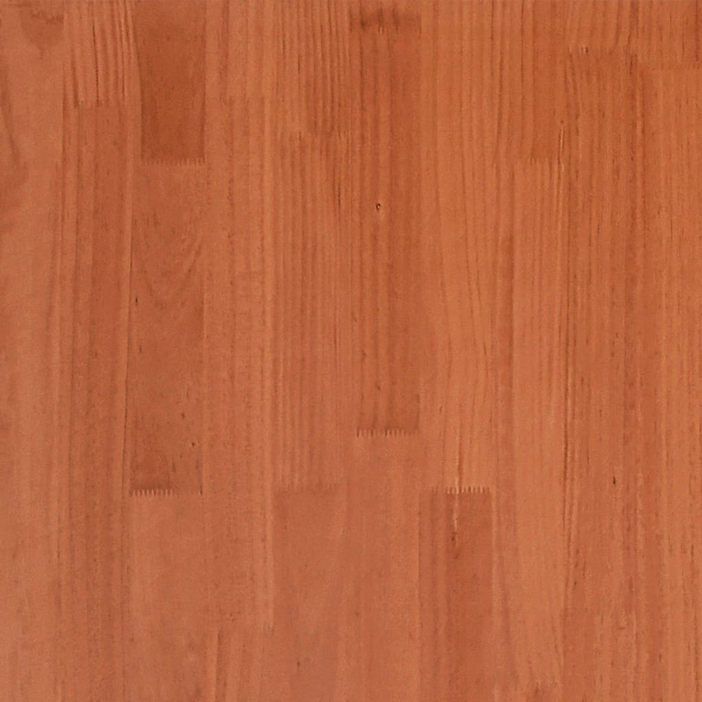 Σκελετός Κρεβατιού Χωρίς Στρώμα Καφέ 140x190 Μασίφ Ξύλο Πεύκου