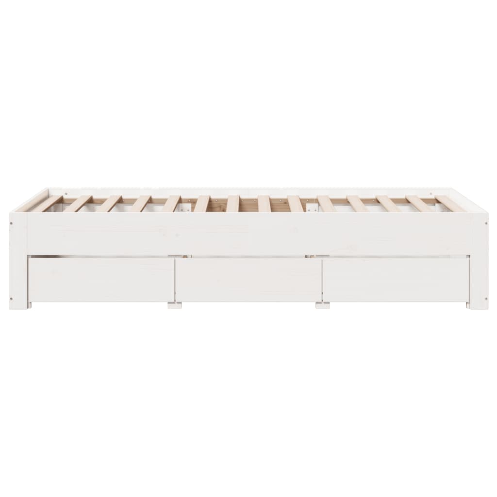 Σκελετός Κρεβατιού Χωρίς Στρώμα 90x200 εκ. Μασίφ Ξύλο Πεύκου