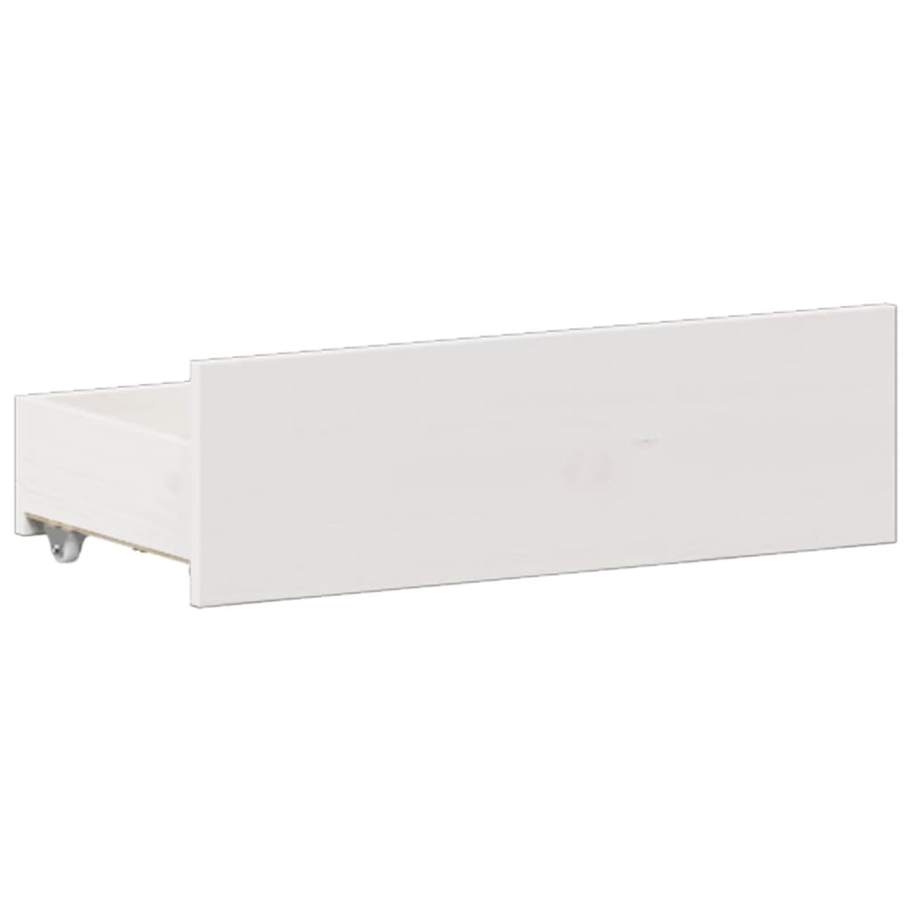 Κρεβάτι Βιβλιοθήκη Χωρίς Στρώμα 180x200 εκ Μασίφ Ξύλο Πεύκου