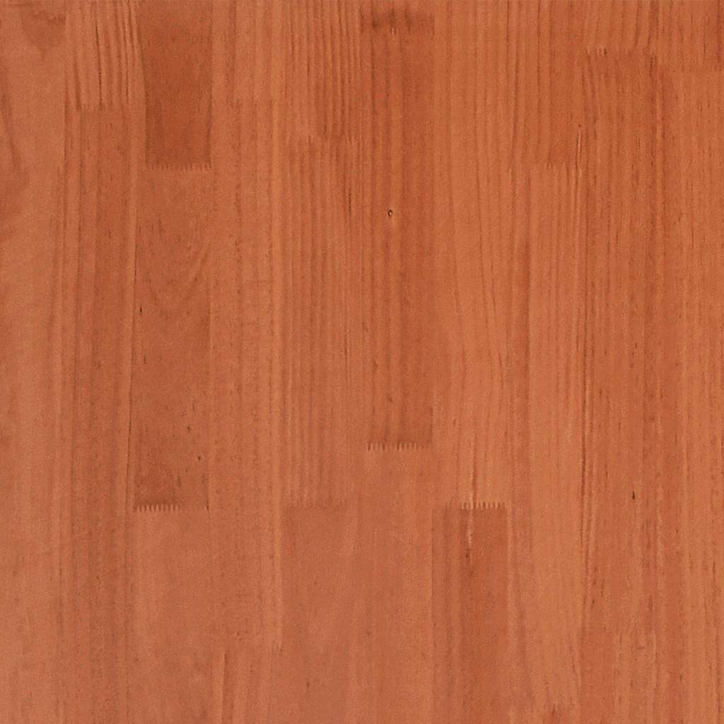 Σκελετός Κρεβατιού Χωρίς Στρώμα Καφέ 140x190 Μασίφ Ξύλο Πεύκου