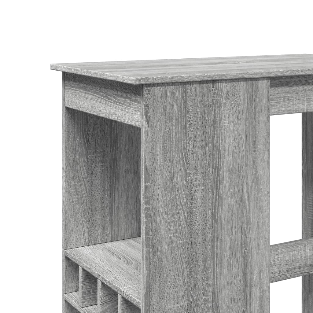 Τραπέζι Μπαρ Γκρι Sonoma 90x47,5x103,5 εκ. από Επεξεργ. Ξύλο - Pakobazaar