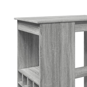 Τραπέζι Μπαρ Γκρι Sonoma 90x47,5x103,5 εκ. από Επεξεργ. Ξύλο - Pakobazaar