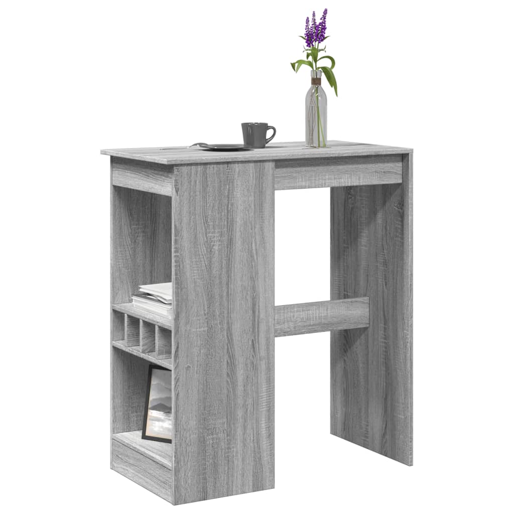 Τραπέζι Μπαρ Γκρι Sonoma 90x47,5x103,5 εκ. από Επεξεργ. Ξύλο - Pakobazaar