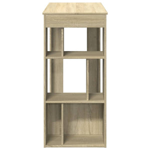 Τραπέζι Μπαρ με Ράφια Sonoma Δρυς 102x50x103,5εκ Επεξ. Ξύλο