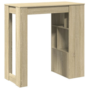 Τραπέζι Μπαρ με Ράφια Sonoma Δρυς 102x50x103,5εκ Επεξ. Ξύλο