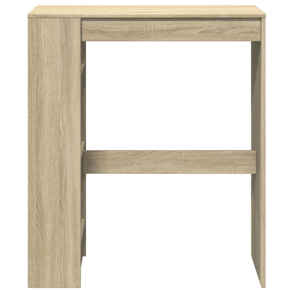 Τραπέζι Μπαρ με Ράγες Sonoma Δρυς 90x40x103,5 εκ Επεξεργ. Ξύλο - Pakobazaar