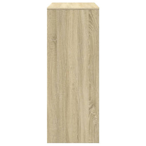 Τραπέζι Μπαρ με Ράγες Sonoma Δρυς 90x40x103,5 εκ Επεξεργ. Ξύλο - Pakobazaar