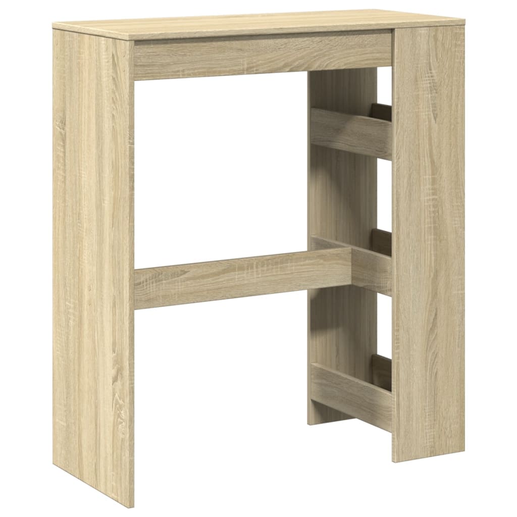 Τραπέζι Μπαρ με Ράγες Sonoma Δρυς 90x40x103,5 εκ Επεξεργ. Ξύλο - Pakobazaar
