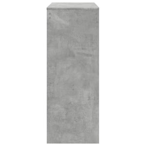 Τραπέζι Μπαρ με Ράφια Γκρι Σκυρ. 90x40x103,5 εκ Επεξεργ. Ξύλο - Pakobazaar