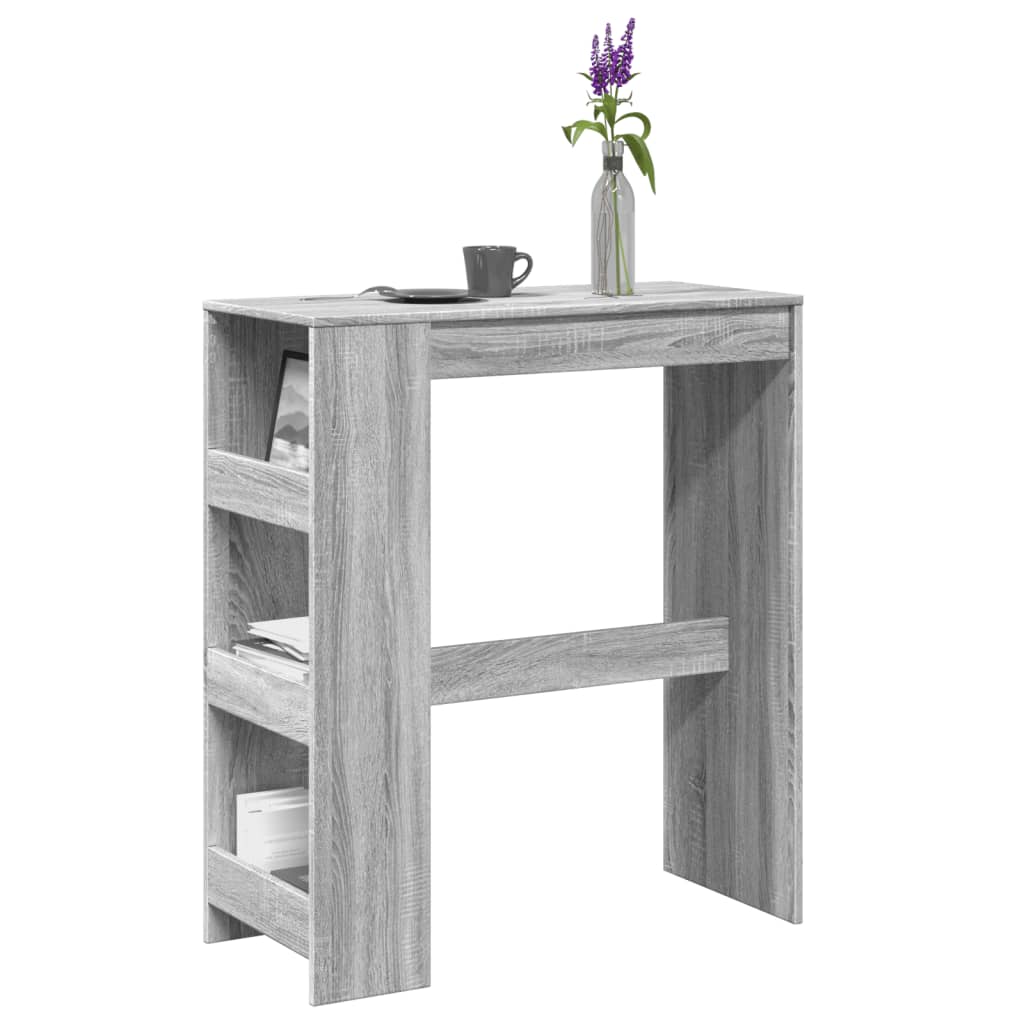 Τραπέζι Μπαρ Γκρι Sonoma 90x40x103,5 εκ. από Επεξεργ. Ξύλο - Pakobazaar