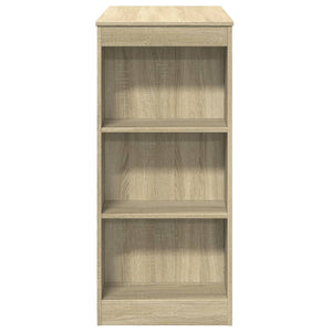 Τραπέζι Μπαρ με Ράγες Sonoma Δρυς 95x47x103,5 εκ Επεξεργ. Ξύλο