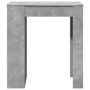 Τραπέζι Μπαρ με Ράφια Γκρι Σκυρ. 95x47x103,5 εκ Επεξεργ. Ξύλο - Pakobazaar