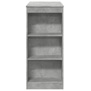 Τραπέζι Μπαρ με Ράφια Γκρι Σκυρ. 95x47x103,5 εκ Επεξεργ. Ξύλο - Pakobazaar