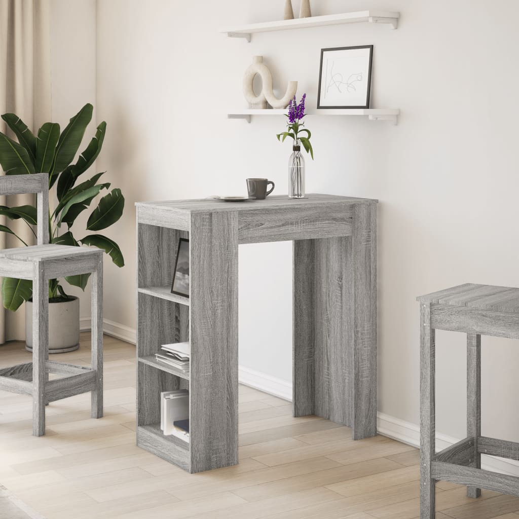 Τραπέζι Μπαρ Γκρι Sonoma 95x47x103,5 εκ. από Επεξεργ. Ξύλο - Pakobazaar