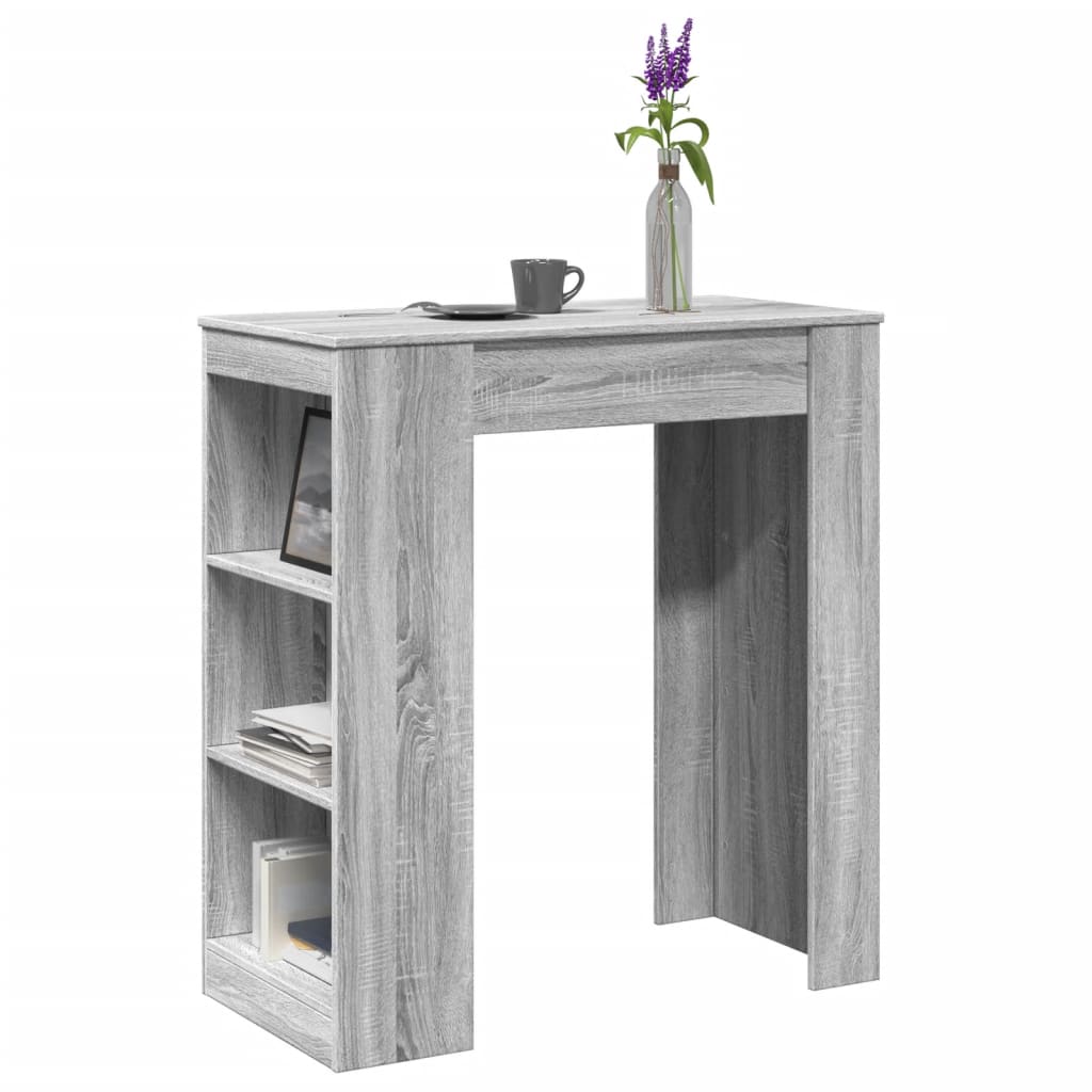 Τραπέζι Μπαρ Γκρι Sonoma 95x47x103,5 εκ. από Επεξεργ. Ξύλο - Pakobazaar
