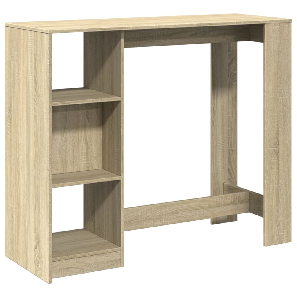 Τραπέζι Κονσόλα με Ράφι Sonoma Δρυς 124x46x103,5 εκ Επεξ. Ξύλο - Pakobazaar