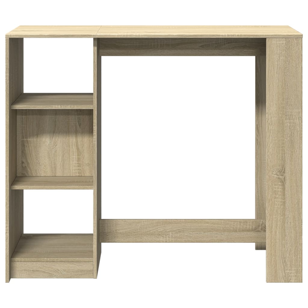 Τραπέζι Κονσόλα με Ράφι Sonoma Δρυς 124x46x103,5 εκ Επεξ. Ξύλο - Pakobazaar